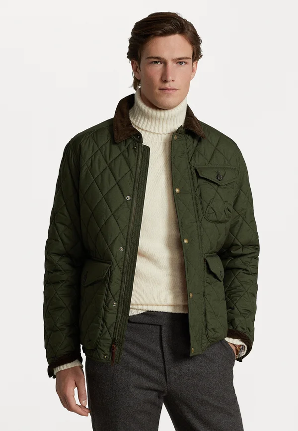 THE BEATON QUILTED JACKET - Übergangsjacke - company olive