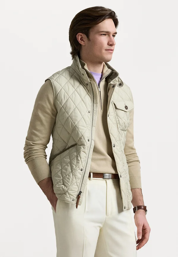 THE BEATON QUILTED UTILITY VEST - Weste - stoneware grey