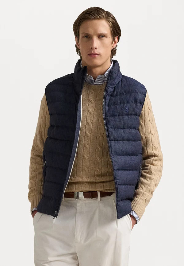 THE COLDEN LINEN VEST - Weste - collection navy