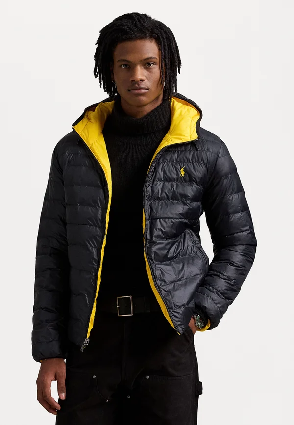 THE COLDEN REVERSIBLE JACKET - Winterjacke - black/slicker yellow