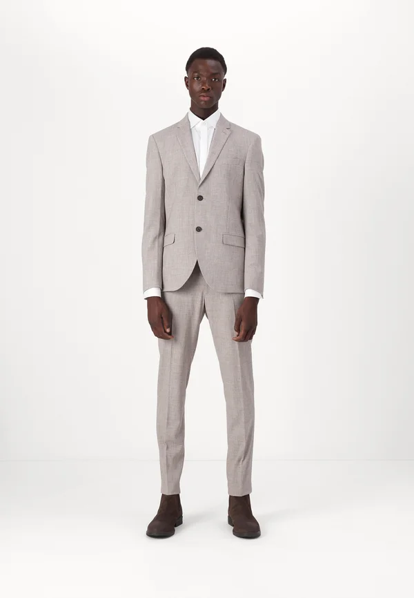 THE FASHION SUIT - Anzug - brown melange