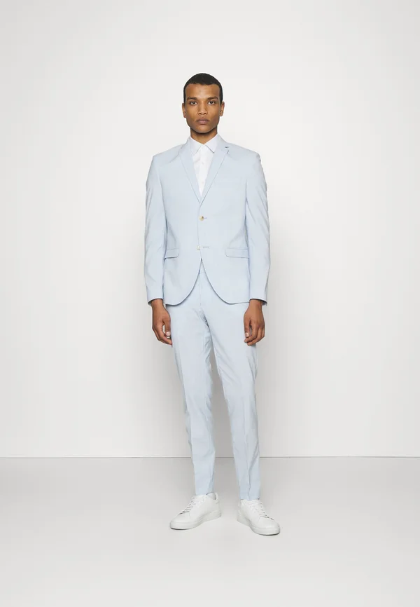 THE FASHION SUIT NOTCH - Anzug - light blue melange