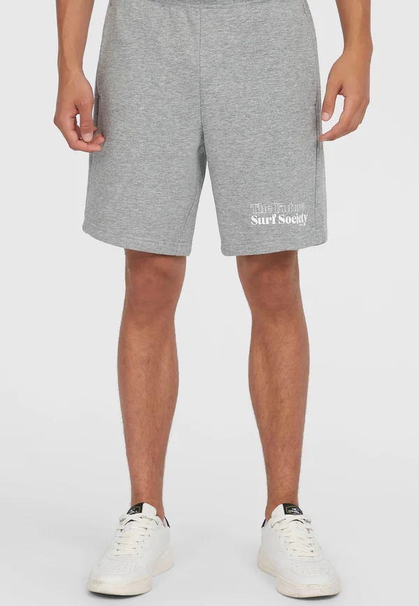 THE FUTURE SOCIETY  JOGGERS   - Kurze Sporthose - silver melee