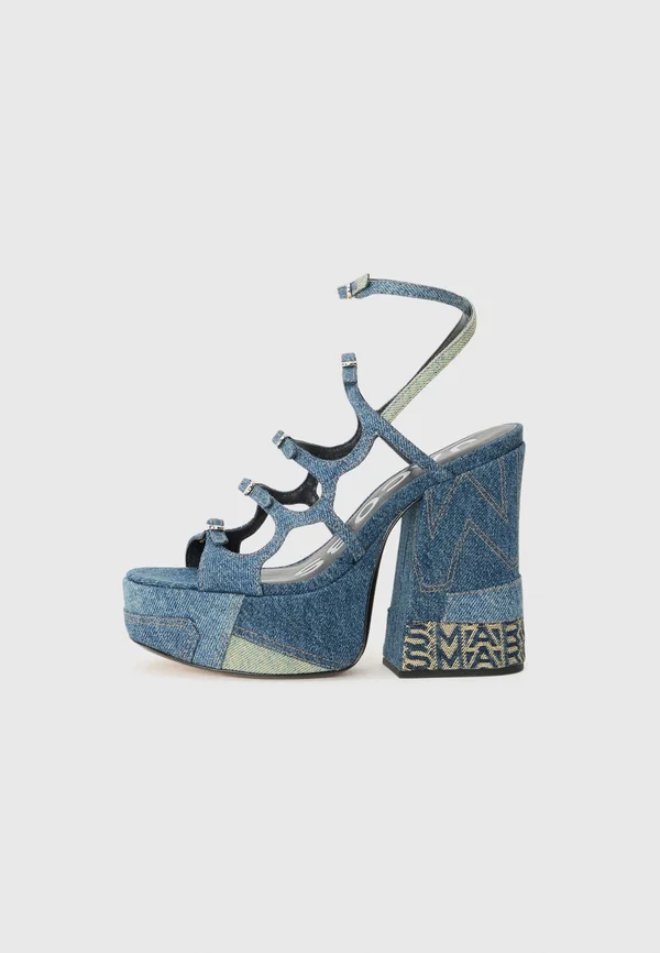 THE KIKI - High Heel Sandalette - indigo multi