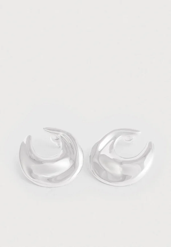 THE MERCURY DISC STATEMENT STUDS - Ohrringe - silver-coloured