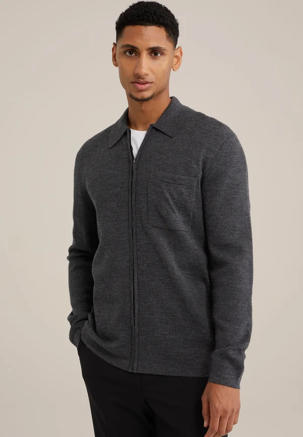 The merino - Strickjacke - grey