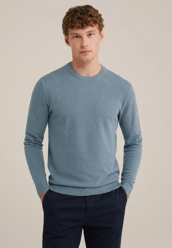 THE PIQUE - Strickpullover - blau