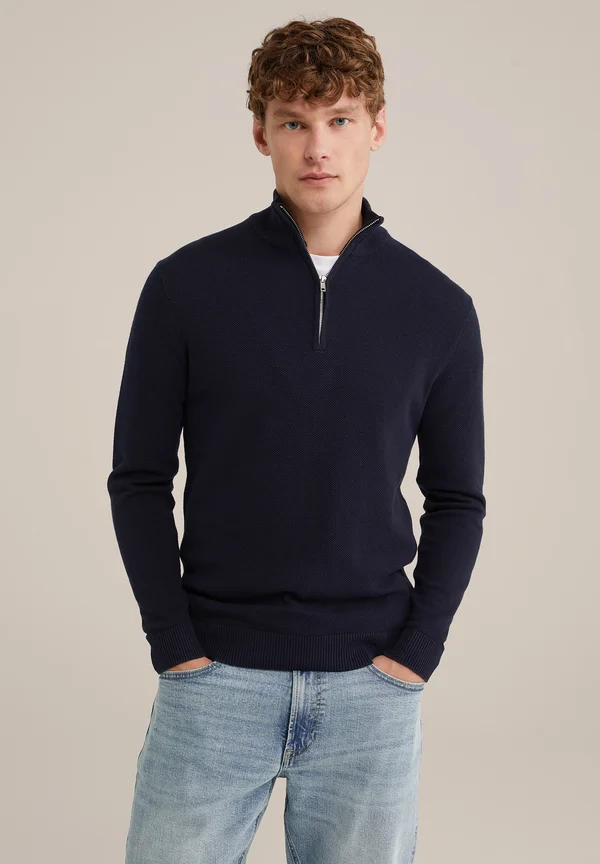 THE PIQUE - Strickpullover - dark blue