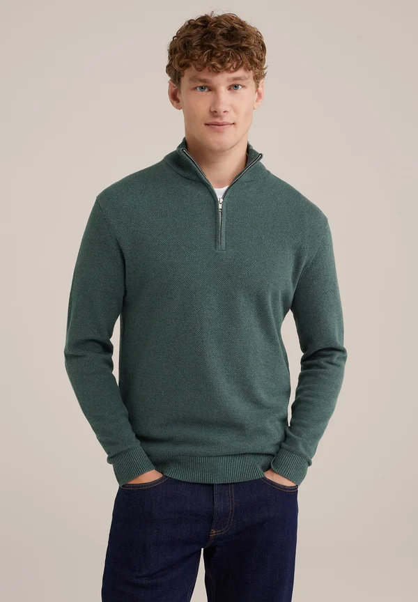THE PIQUE - Strickpullover - dark green