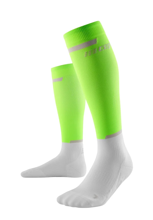 THE RUN COMPRESSION SOCKS KNEE-HIGH WOMEN - MADE IN GERMANY - Kniestrümpfe - green white