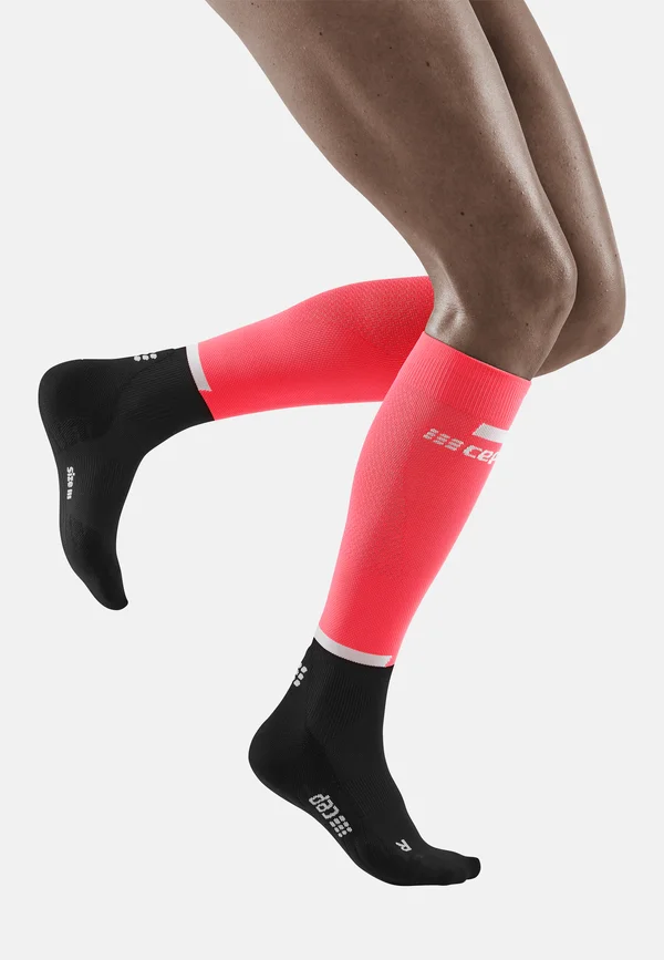 THE RUN COMPRESSION SOCKS KNEE-HIGH WOMEN - MADE IN GERMANY - Kniestrümpfe - pink black