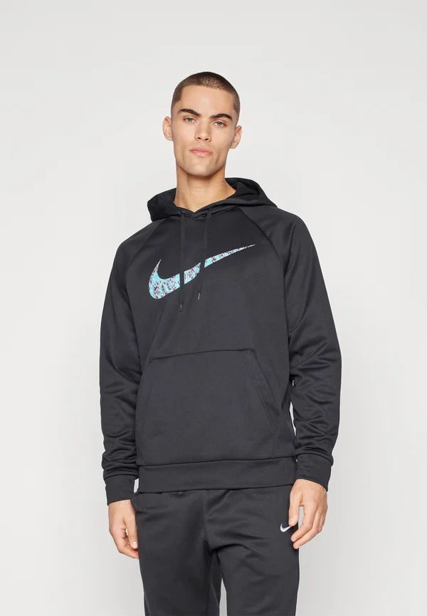 THERMA HOODIE PRINT - Kapuzenpullover - black
