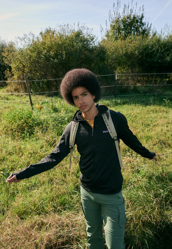 THERMAL FULL ZIP HOODY - Fleecejacke - black