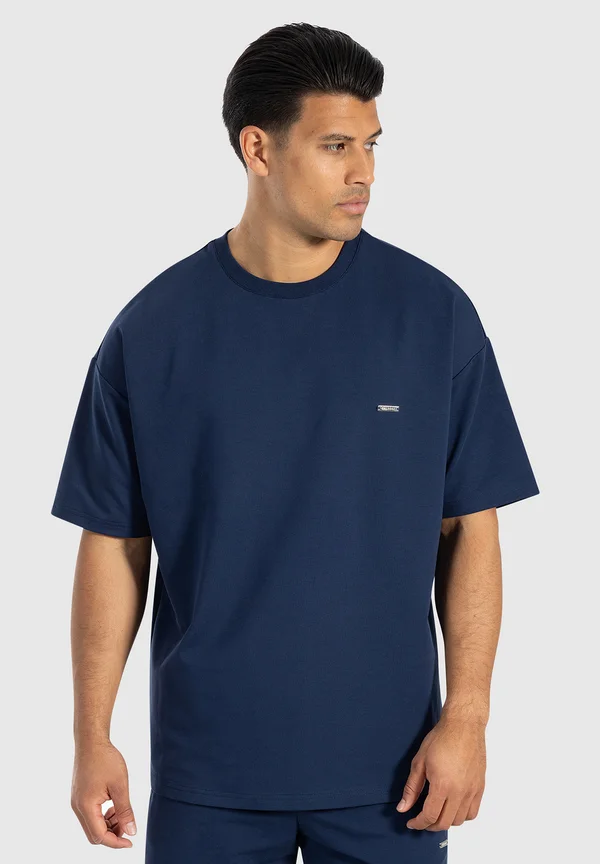 THIAGO OVERSIZE BASIC - T-Shirt basic - marineblau
