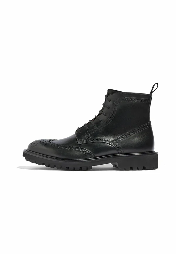 THOMAS - Schnürstiefelette - black calf