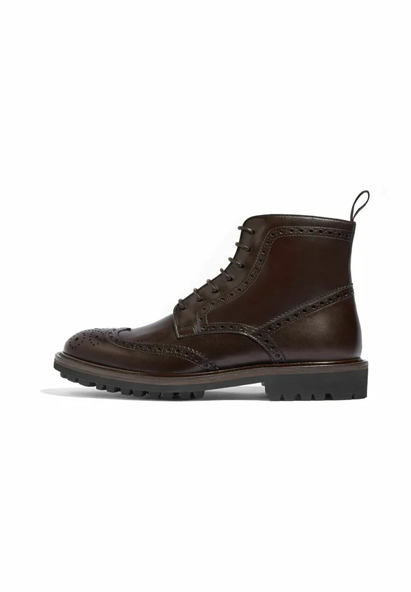 THOMAS - Schnürstiefelette - dark brown calf