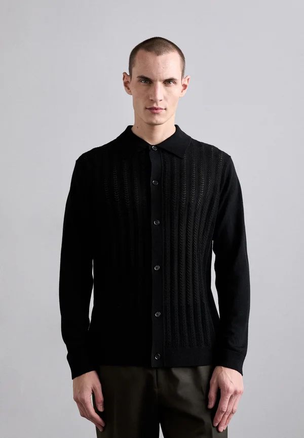 THOR - Strickjacke - black