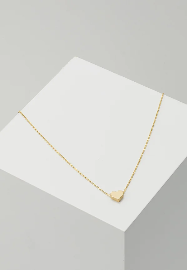 THREAD THRU HEART NECKLACE - Halskette - pale gold-coloured