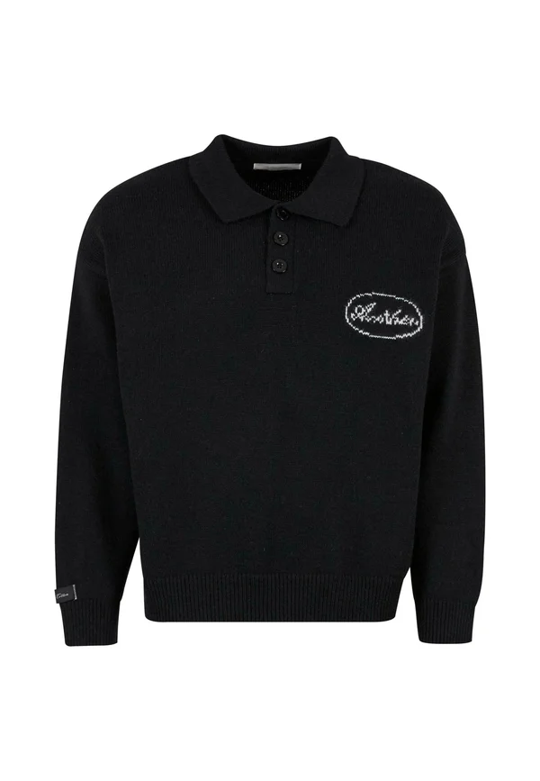 THREE BUTTON  - Strickpullover - black