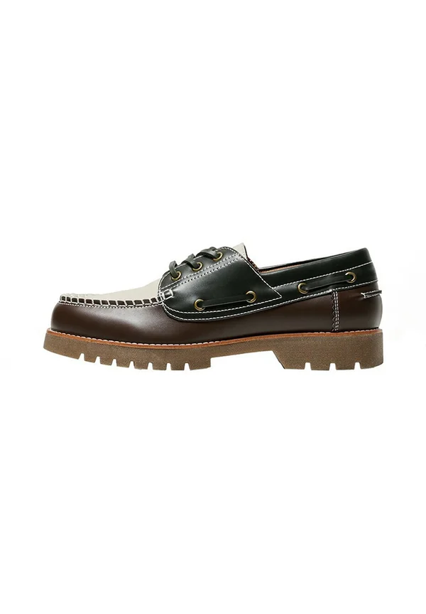 THREE-TONE MOC TOE - Bootsschuh - black