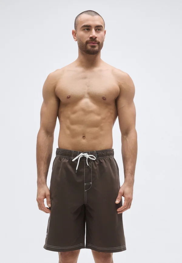 THROW ON - Badeshorts - dark brown