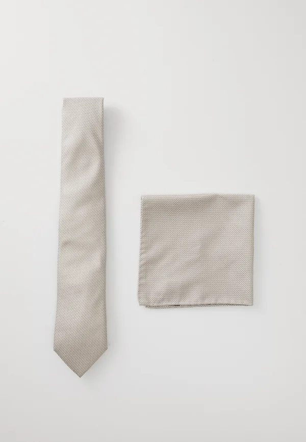 TIE SET - Einstecktuch - light beige