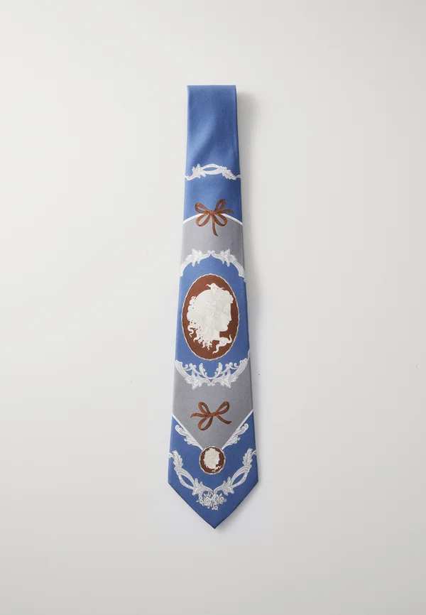 TIE SHOVEL MEDUSA CAMEO - Krawatte - stone blue/met dark grey