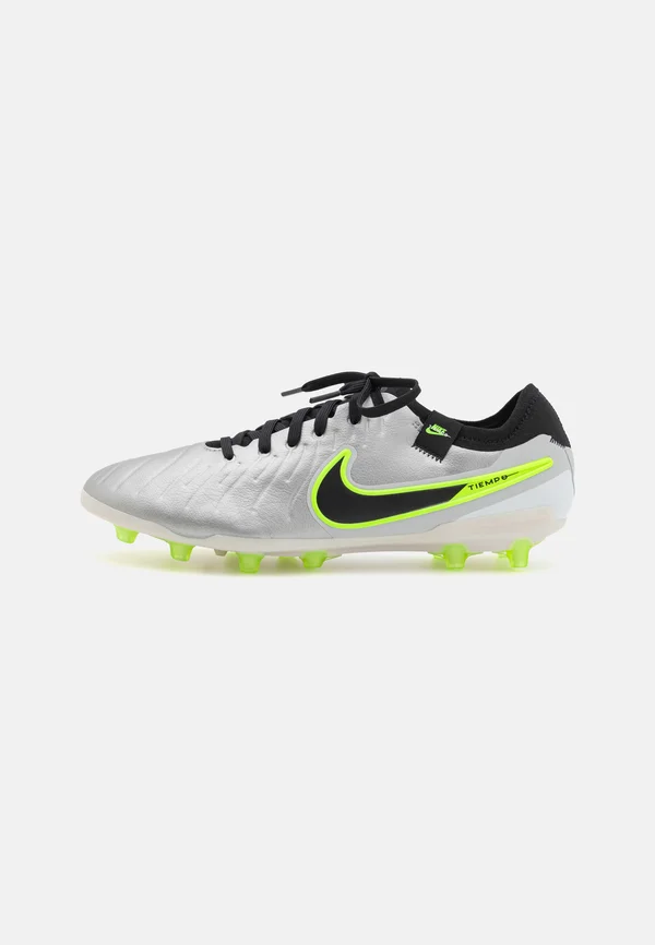 TIEMPO LEGEND 10 PRO AG - Fußballschuh Nocken - metallic silver/black/volt