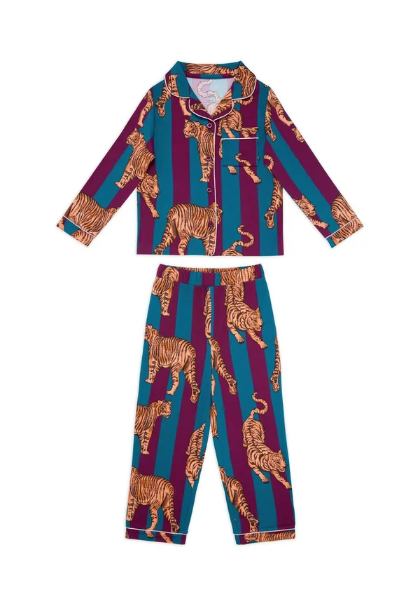 TIGER STRIPE SET - Nachtwäsche Set - bordeaux