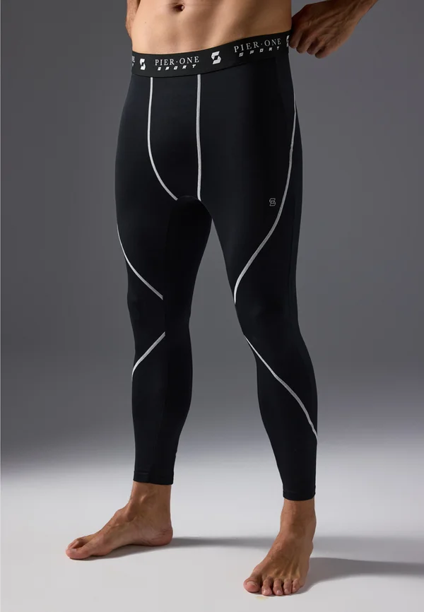 Tights - black/off-white