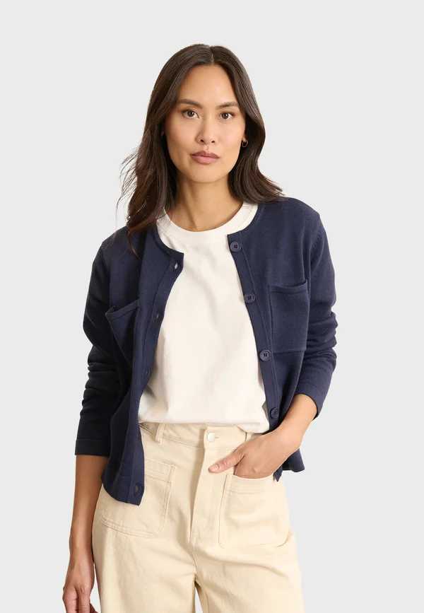 TIM - Strickjacke - navy blue