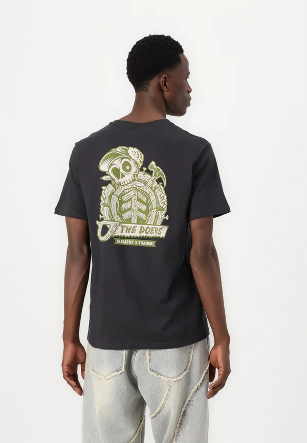 TIMBER ICON SS - T-Shirt print - off black