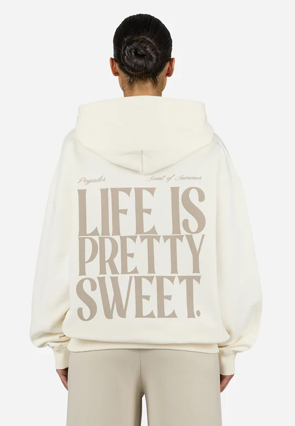 TINCA OVERSIZED HOODIE - Sweatshirt - washed unbleached