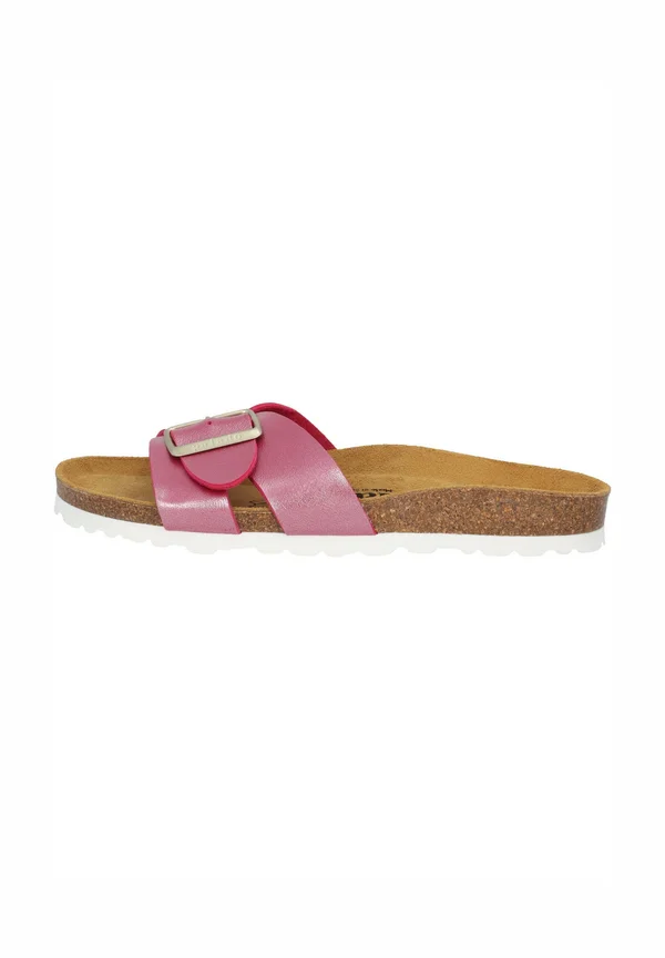 TINOS - Pantolette flach - pink metallic