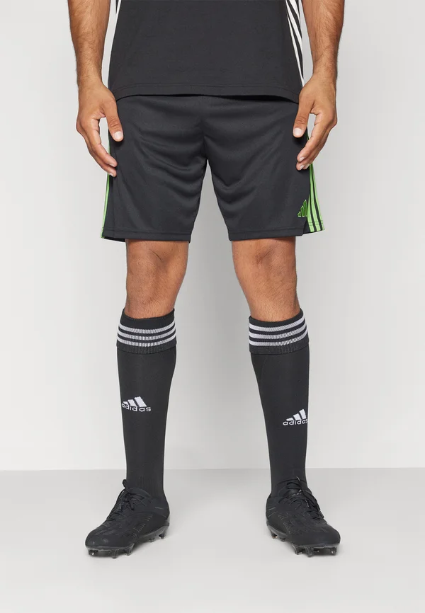 TIRO 24 - Kurze Sporthose - black/semi lucid lime