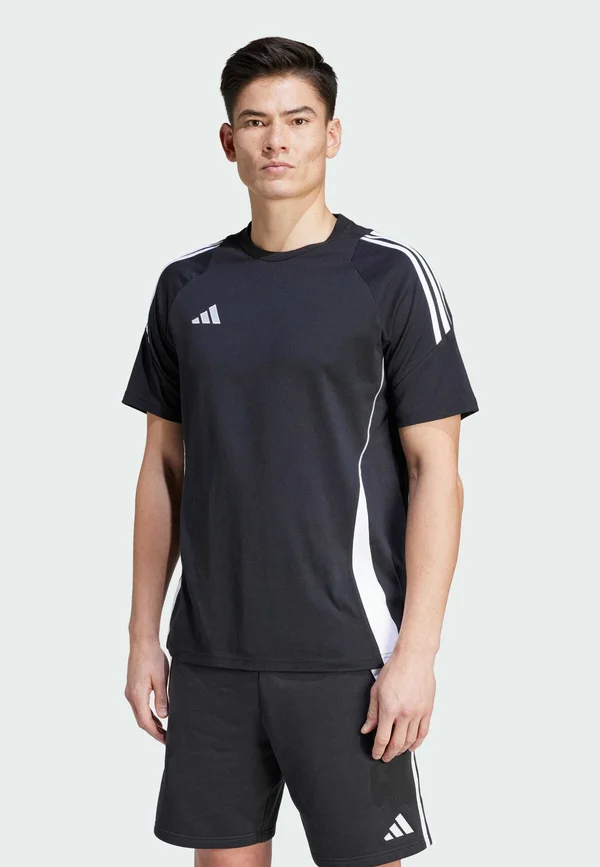 TIRO 24 - Sport T-Shirt - black   white