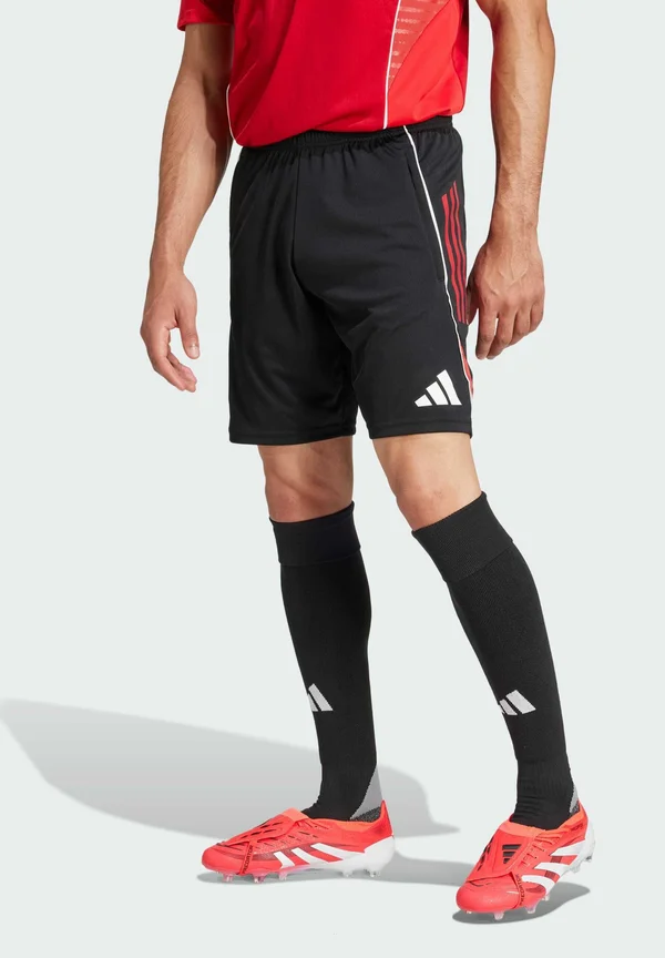 TIRO 25 COMPETITION - Kurze Sporthose - black team power red