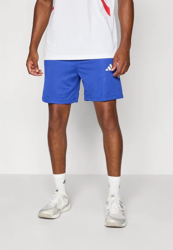 TIRO - Kurze Sporthose - semi lucid blue/white/pure ruby