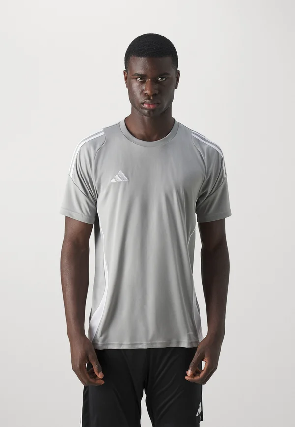TIRO - Sport T-Shirt - team mid grey/white
