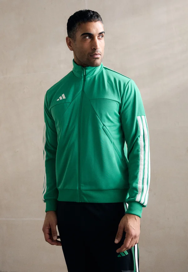 TIRO WORDMARK - Trainingsjacke - semi court green/white