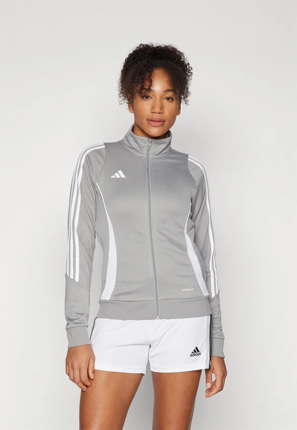 TIRO24 JACKET - Trainingsjacke - grau/weiss
