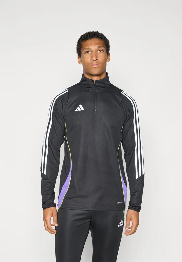 TIRO24 TRAINING TOP - Langarmshirt - black/purple rush