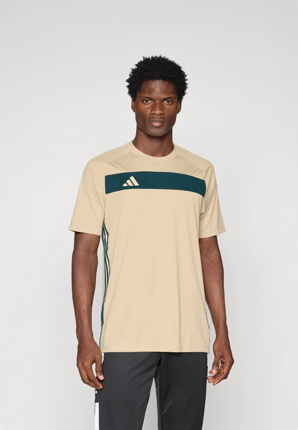 TIRO25 ESSENTIALS JERSEY MEN - T-Shirt print - khaki/aurora ivy