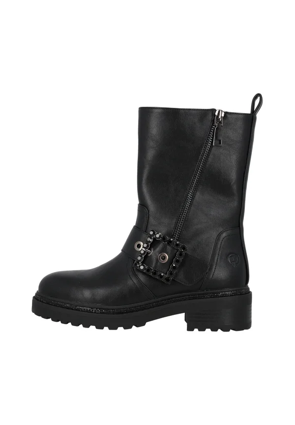 TITHA - Cowboy-/Bikerstiefelette - schwarz