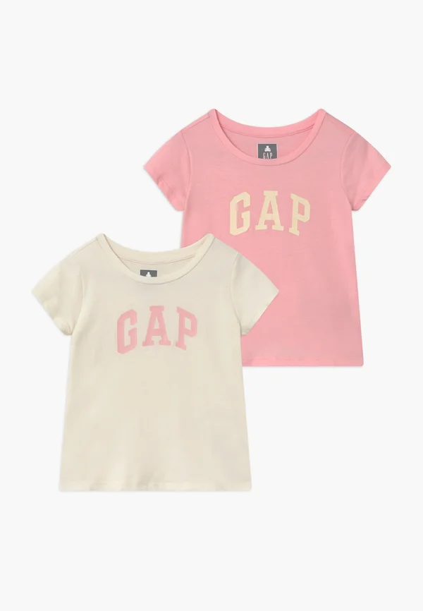TODDLER GIRL LOGO 2 PACK - T-Shirt print - light shell/pink