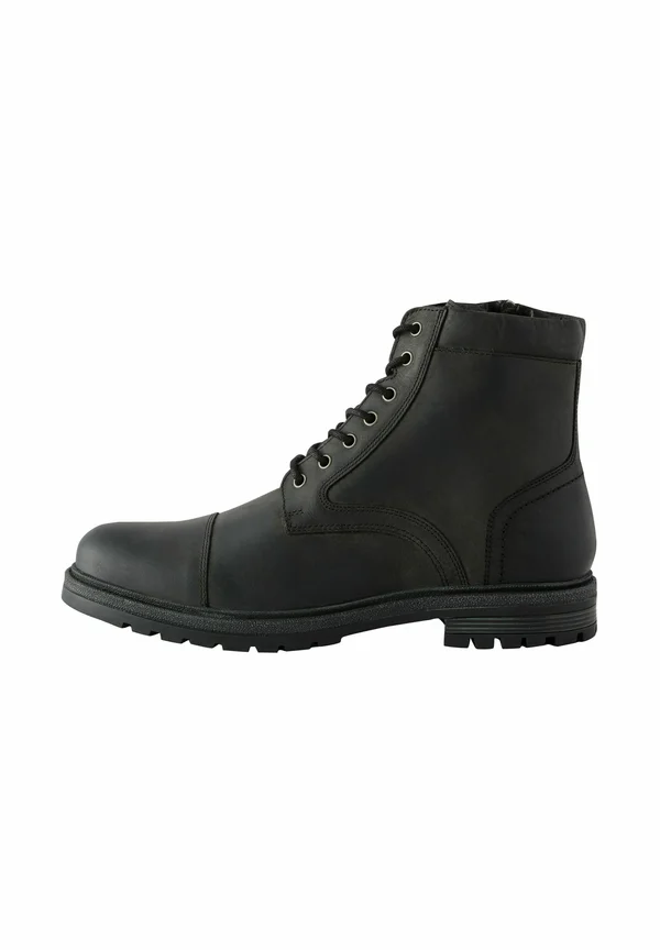 TOE CAP - REGULAR FIT - Schnürstiefelette - black