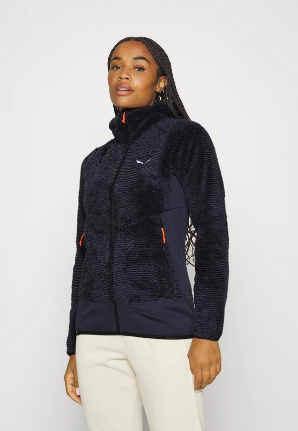 TOGNAZZA PL W JACKET - Fleecejacke - black out melange