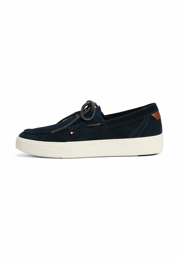 TOMMY HILFIGER LACE-UP SUEDE HYBRID BOAT SHOES - Bootsschuh - desert sky