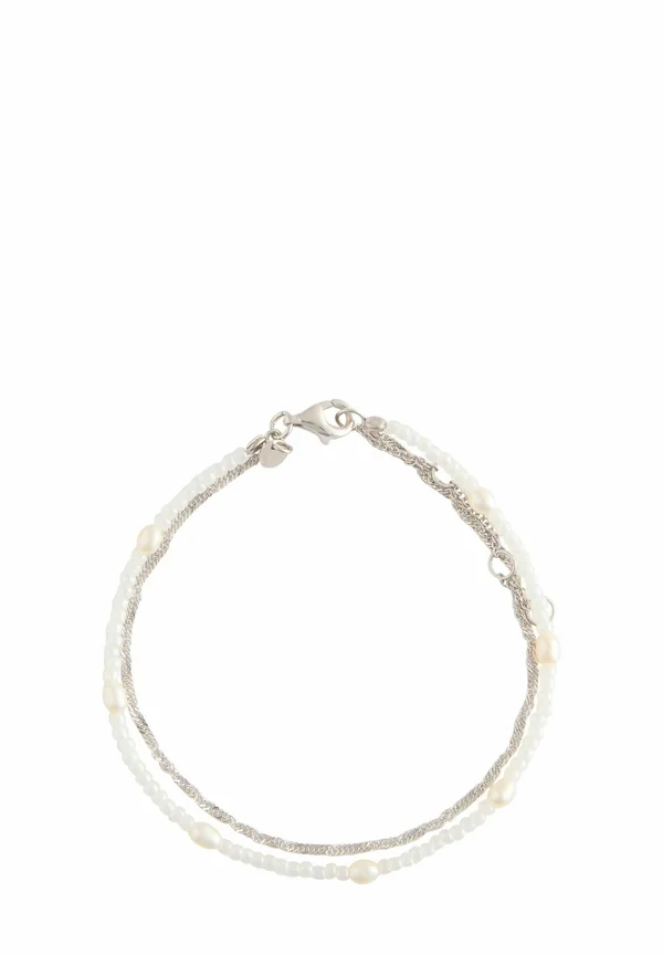 TONE PEARL TWO LAYER - Armband - sterling silver