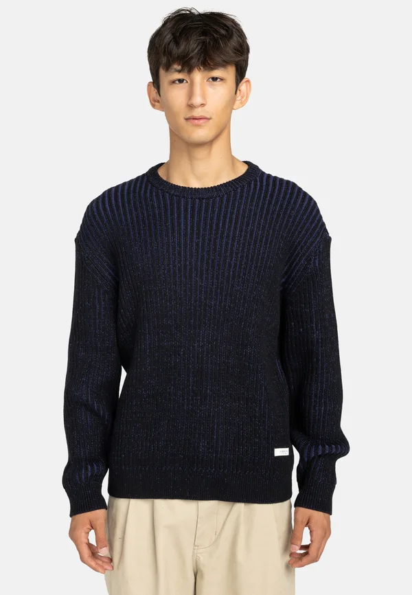 TONE RUNDHALS - Strickpullover - blue